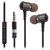 Super High Clarity Metal Noise-Isolating Heavy Duty 3.5mm Stereo Earbuds/Headset/Headphone for Motorola DROID MAXX 2/DROID Turbo 2 (Black) - with Mic & Volume Control + Carry Bag