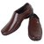 Walkalite Men's Brown color formal Slip-on Shoes
