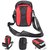 Multifunctional Cycling Climbing Hiking Outdoor Polyester Cellphone Pouch Mini Cross Body Shoulder Bag Waist Pack for Carrying iPhone 6s 6 plus LG Samsung S5 S6 Edge Plus Note 5 4,Keys & Cards(Red)