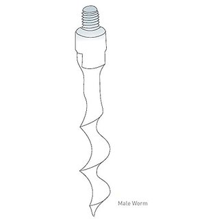 Male Worm Spiral Helix For Boj Wall Mounted Cork Male Worm Spiral Helix For Boj Wall Mounted Cork Regular Original Part
