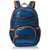 Lassig Kids Cute Quilted Backpack Big Pre-School Kindergarten Bag with chest strap, name badge and drink Bottle Holder, Striped Petrol/Blue