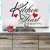 Witkey The Kitchen is the Heart of the Home Red Heart Wall Sticker Sticker Art Mural Home Dcor Quote DIY