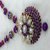 Panash Purple  White Necklace Set