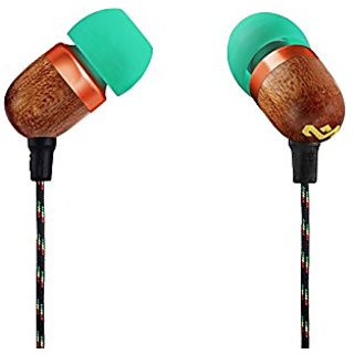 House of Marley EM JE041 RA Smile Jamaica In Ear Headphones, Rasta Headphones Earphones
