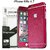 Brushed Metal Full Body Skin Sticker Aluminum Decal Wrap Cover for iPhone 6 / 6s (Rose), Dustproof - Waterproof - Oilproof and fingerprints prevent
