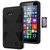 Lumia 640 Phone Case, Bastex Hybrid Soft Black Silicone Cover Hard Black Dynamic Design Case for Microsoft Nokia Lumia 640**INCLUDES SCREEN PROTECTOR**