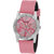 howdy Classic Studded Analog Pink  Dial With Pink Strap  Watch- for - Women's & Girl's ss413