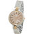 howdy Antic Studded Analog Silver Dial With Golden Silver Strap  Watch- for - Women's & Girl's ss423