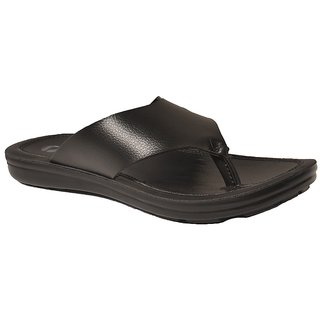 Aeroblu Men Black Slippers