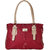 Howdy Red & Cream Leather Women Handbag ss3152