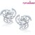 Meenaz Gorgeous Rhodium Plated CZ Earings T107