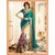 Om Sai Collection Presents Green White Color Party Wear Sarees
