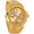 Gold Rosra and Gold Diamond Golry Couple Watches