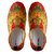 Fuel Women's Red Flower Printed Comfortable Soft Casual Bellies For Girls