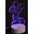 3D LED Acrylic Micky Mouse Image Night Lamp with 3 changeable colors (Red,Blue,Violet)