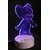 3D LED Acrylic Jerry Image Night Lamp with 3 changeable colors (Red,Blue,Violet)