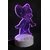 3D LED Acrylic Jerry Image Night Lamp with 3 changeable colors (Red,Blue,Violet)