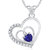 Vk Jewels Interlocked Heart Valentine Rhodium Plated Pendant - P1721r Vkp1 by Vkjewelsonline 