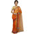 Meia Orange Tissue Embroidered Saree With Blouse
