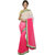 Meia Pink Chiffon Embroidered Saree With Blouse