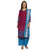 Aaina Maroon  Turquoise Blue Polycotton Printed  Dress Material  (SB-3299) (Unstitched)