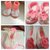 Pink collectionFour beautiful hand made woolen baby booties in pink and white color