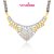 Meenaz Gold Plated Cubic Zirconia (Cz)Multi Pendants Chains For Women