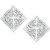 VK Jewels Square Rhodium Plated Alloy Stud Earrings for Women & Girls -ER1390G [VKER1390R]