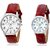 Botti Combo of White Dial Analog Wrist Watches for CoupleBOT1718