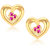VK Jewels Sweet Heart Gold Plated Earrings -ER1279G VKER1279G