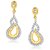 Vk Jewels Starry Design Gold And Rhodium Plated Earrings -er1151g Vker1151g by Vkjewelsonline 