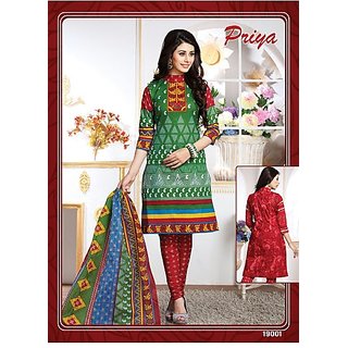 Buy Daily Office Wear Printed Cotton Salwar Kameez Suit Unstitched Dress Material Online 499 From Shopclues