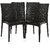 Varmora Designer Chair Set of 4 (Club - Black) By HOMEGENIC
