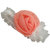 AkinosKIDS Gorgeous Peach Flower bow stitched soft Stretch Wide Lace Adorable BabyGirl Headband.Kids Hair Accessory