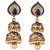 Styylo Fashion Exclusive Golden Blue White Earring Set/S 230