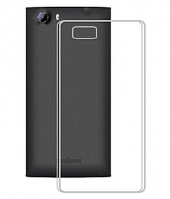Soft Transparent Back Cover with HD Tempered Glass and Golden Nylon USB Cable for Vivo Y27L