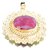 Masterpieces Gold Plated Multicolor Brass & Copper Pendent For Women