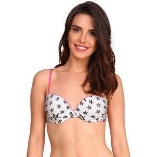 jockey printed bra panty set