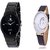 IIK Collction Black and  Mxre Black Men Watches Couple for Men and Women Pack Of 2 Combo Pack