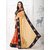 Meia Beige Georgette Embroidered Saree With Blouse