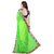 Meia Green Georgette Embroidered Saree With Blouse
