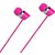 Bullet Shot head series - Universal supported 3.5mm Head phone with MIC  For Music  calls excellent clarity Compatible for Android Mobiles/ Tablets Iphone / Ipads Laptops Computers MP3 Players  Gaming Consoles Etc-EZ031(Pink)