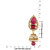 Styylo Fashion Exclusive Golden Pink White Earrings Set /S 258