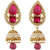 Styylo Fashion Exclusive Golden Pink White Earrings Set /S 258