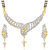 VK Jewels Enticing Gold And Rhodium Plated Mangalsutra Pendant Set with Earrings -MP1272G VKMP1272G