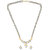 VK Jewels Hanging Drop Gold And Rhodium Plated Mangalsutra Pendant Set with Earrings -MP1259G VKMP1259G