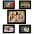 PHOTO FRAMES 5 PIECES SEPERATE WALL HANGING COLLAGE BY FR@ME @RT
