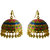 Fabulous meenakari tokri pearl jhumki earring set-387