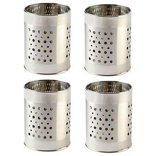 Stainless Steel Multipurpose Cutlery Holder Set Of 4 Pcs