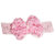AkinosKIDS Newborn Infant Toddler baby girl bowknot flower pearl elastic lace pink Soft head band